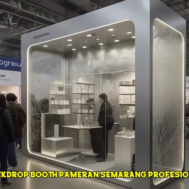 backdrop booth pameran semarang profesional